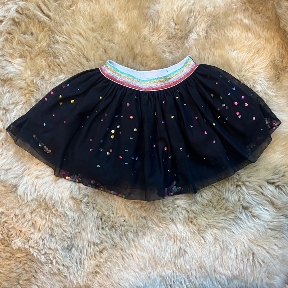 Stella McCartney Black tutu Skirt with Colorful Sequins